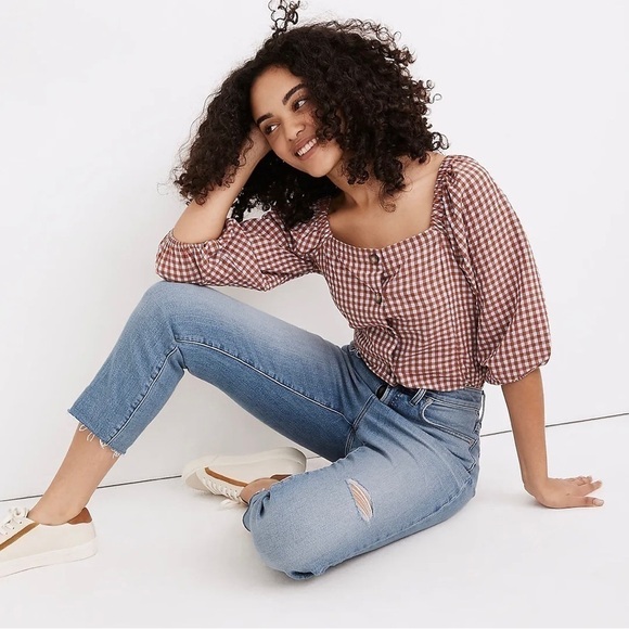 Madewell Petite The Curvy High Rise Perfect Vintage Jean Worn In Edition Size 24 - Picture 2 of 12